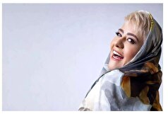 تغییر چهره رابعه اسکویی در اتاق گریم یک کار جدید+عکس