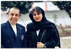 عروس ساده پسند عباس جمشیدی فر در مراسم ازدواجش+عکس