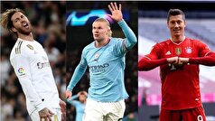 ۹ بازیکن که نامشان در فهرست ۱۰۰ فوتبالیست برتر تاریخ خالی است