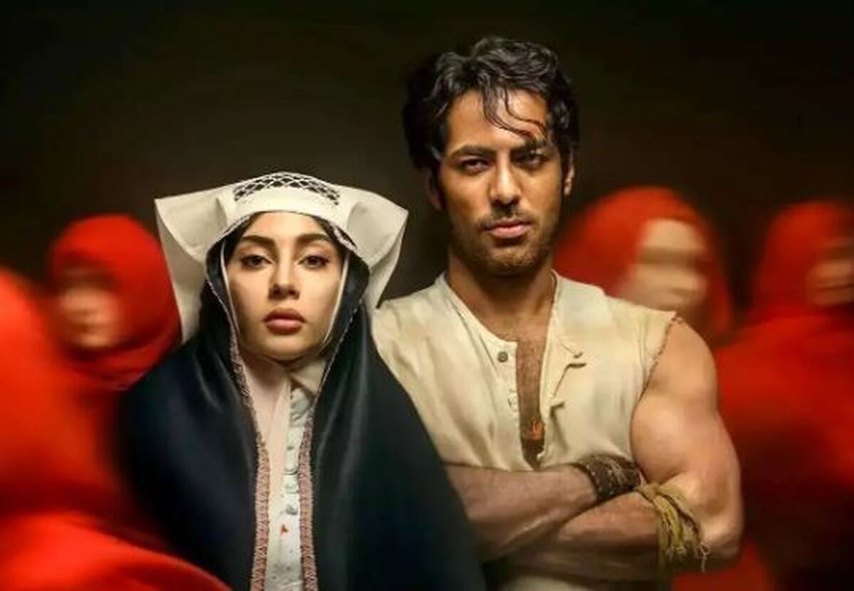 بازیگران زن سریال «بامداد خمار» با چادر‌های قجری در پشت صحنه! +عکس