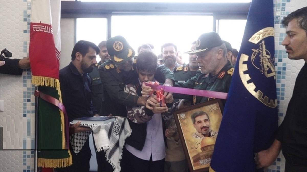 بهره برداری از یک استخر در قم با حضور رئیس سازمان بسیج سازندگی کشور