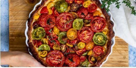 چگونه به سبک ایتالیایی‌ها تارت گوجه فرنگی درست کنیم؟