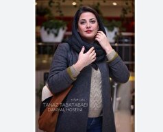 حضور کاریزماتیک طناز طباطبایی در مراسم پدر رامبد جوان+عکس