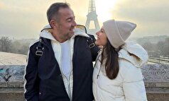 تصاویری عاشقانه آتا دمیرر و دیلارا آلمدار در شهر عشاق