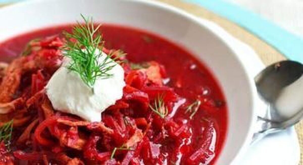 آموزش مرحله به مرحله پخت سوپ مرغ سیب زمینی و چغندر