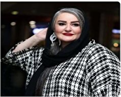 استایل همه پسند نعیمه نظام‌دوست با رنگ سیاه و سفید متناسب با مو‌های سیاه و سفیدش