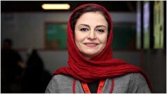 استایل مریلا زارعی درخشش لب‌های قرمز در میان لباس‌های سراسر مشکی