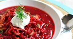 آموزش مرحله به مرحله پخت سوپ مرغ سیب زمینی و چغندر