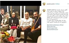 سورپرایز دیدنی جمشید هاشم پور به مناسبت تولد آزاده زارعی، بازیگر سریال آوای باران+عکس