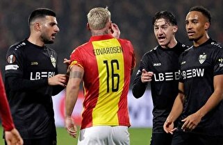 عکس - ویدیو| قلدری و انتقاد شدید پس از تمسخر بینی ستاره اشتوتگارت توسط بازیکن هلندی