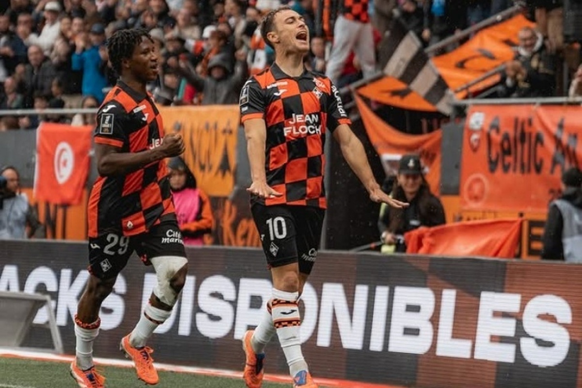 لوریان در هفته چهاردهم لیگ ۱ فرانسه، نیس را شکست داد