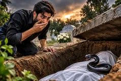 کیف گمشده در قبر مادر؛ جوانی که با صحنه‌ای هولناک روبه‌رو شد