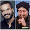 تیپ ساده و زمستانی داش صابر در کنار میلاد کی مرام