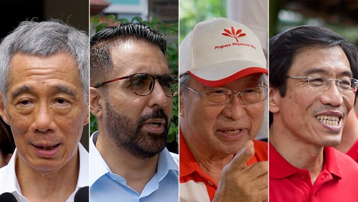 ماسک کرونا برچهره انتخابات پارلمانی سنگاپور