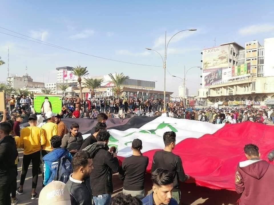 تجمع هواداران مقتدا صدر در بغداد