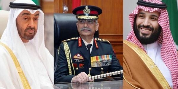 سفر فرمانده ارتش هند به عربستان و امارات