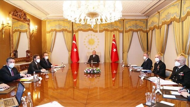 اردوغان با وزیرانش سیاست خارجی ترکیه ازجمله پرونده سوریه را بررسی کرد 