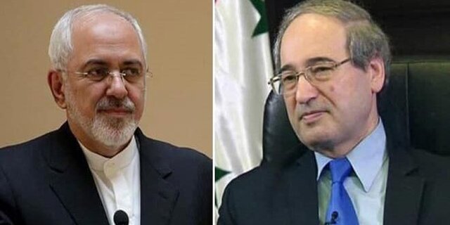 تاکید ظریف بر تداوم حمایت‌های ایران از سوریه