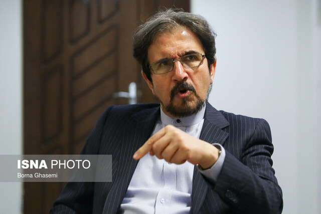 بهرام قاسمی: نخستین گام و تنها راه ابراز حسن نیت آمریکا لغو تمامی تحریم‌هاست