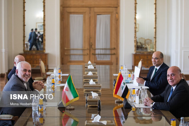 دیدار وزیر خارجه عراق با ظریف و دیگر مقامات ایرانی در تهران