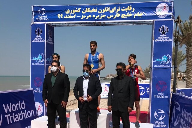 قهرمانی ملی پوش ترای اتلون در مسابقات نخبگان ایران