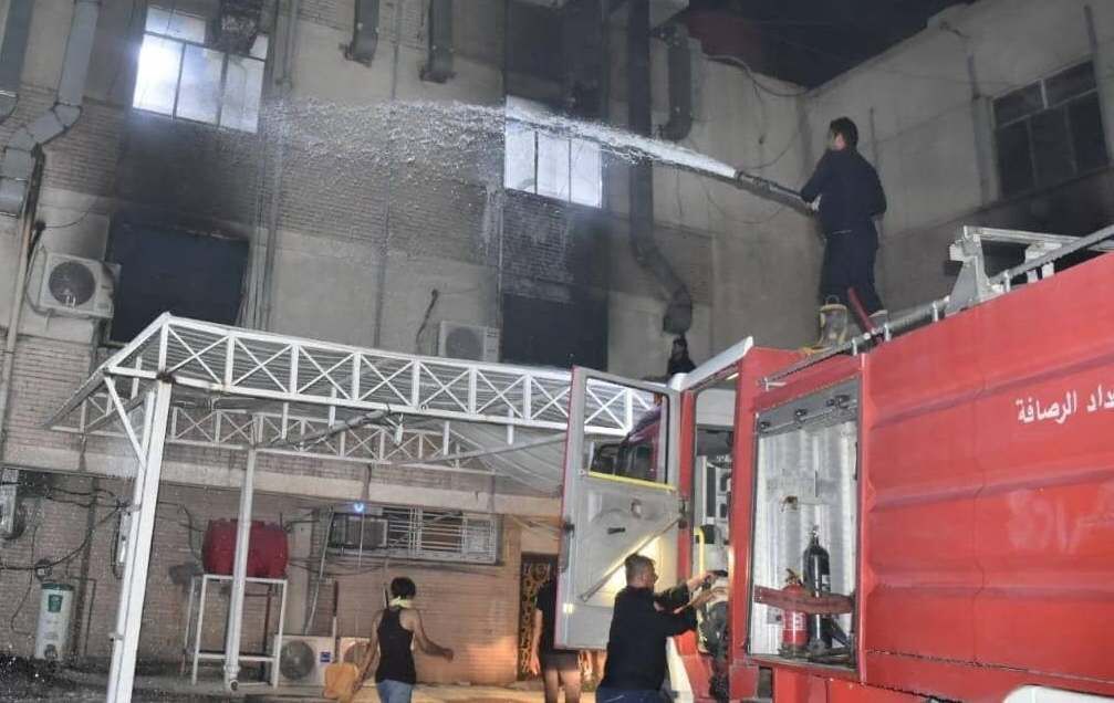 الکاظمی دستورتحقیق فوری در مورد آتش سوزی بیمارستان بغداد را صادر کرد