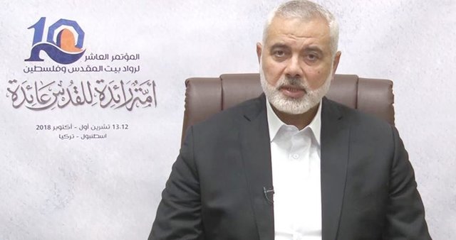  هنیه درگذشت سردار حجازی را به رهبر انقلاب تسلیت گفت